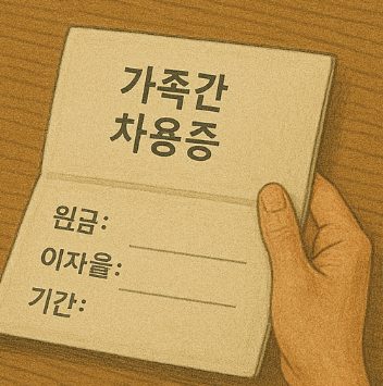 가족 차용증 이자