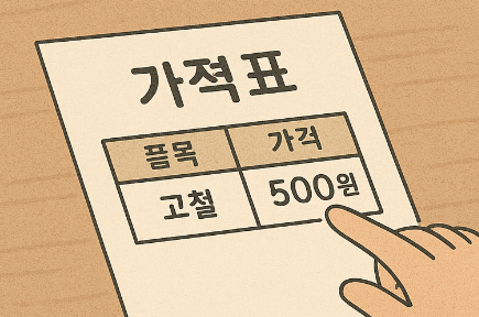 고철가격표 활용