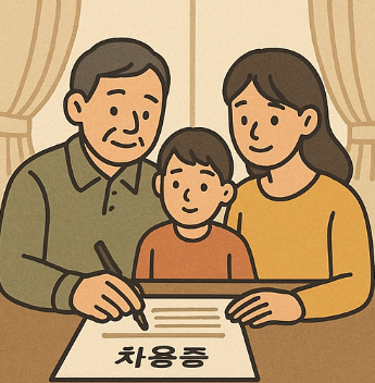 부모자식간 차용증 양식