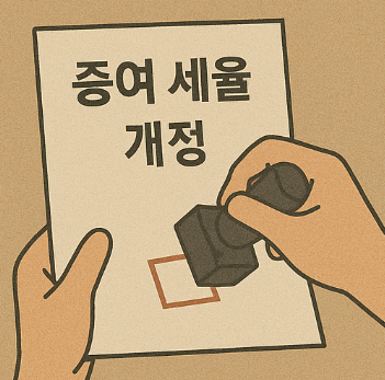 증여 세율 개정