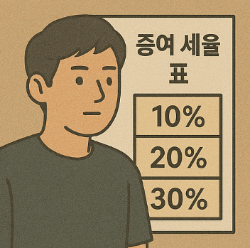 증여 세율 표
