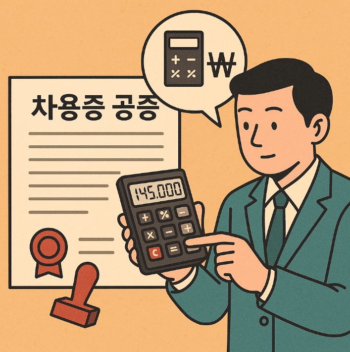 차용증공증 비용 썸네일