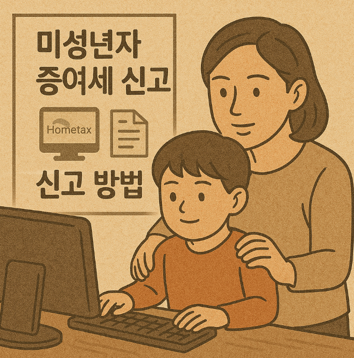 홈택스 증여세 신고 방법 썸네일