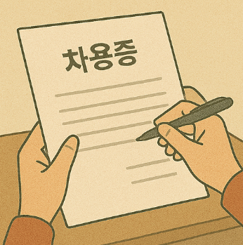 개인 차용증 쓰는법