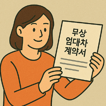 무상 임대차 계약서
