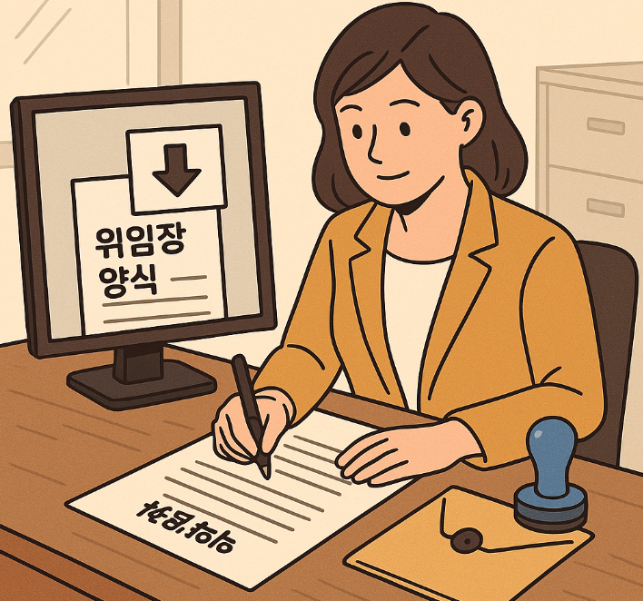 인감증명서 위임장 양식 썸네일
