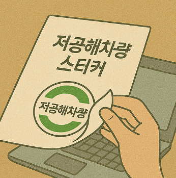 저공해차량 스티커 온라인 발급
