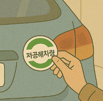 저공해차량 스티커