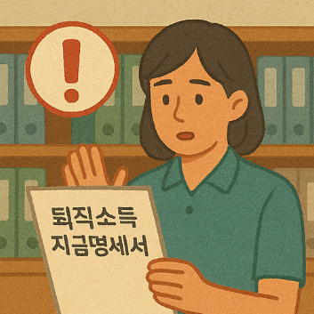 퇴직소득 지급명세서 누락