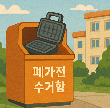 폐가전 수거함 배출