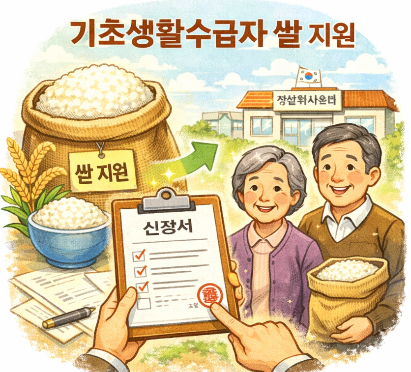 기초생활수급자 쌀 썸네일