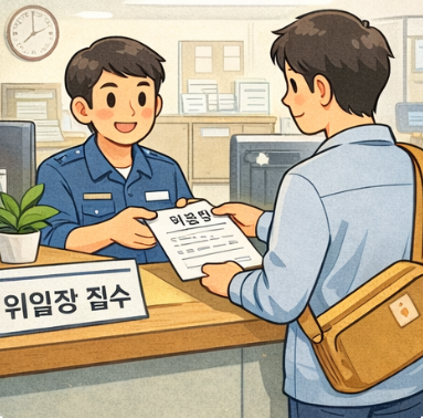 위임장 양식 필요