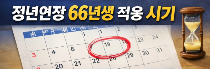 정년연장 66년생 적용 시기