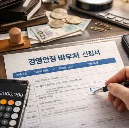 경영안정 바우처 신청 유의사항