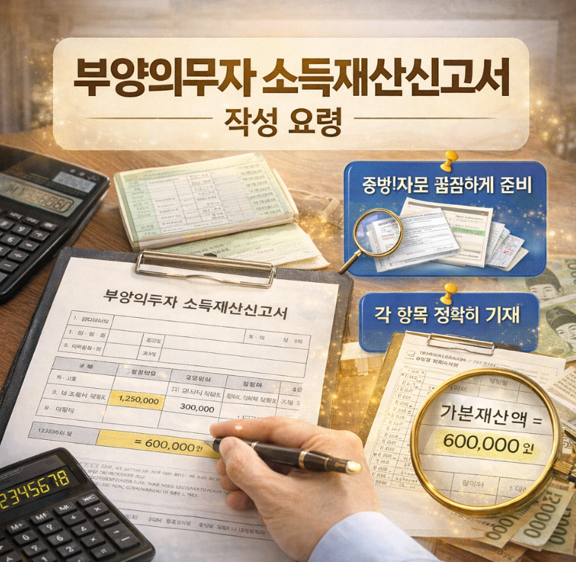부양의무자 소득재산신고서 썸네일