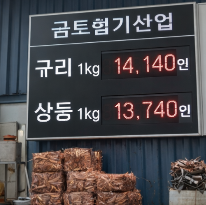 오늘 구리 시세