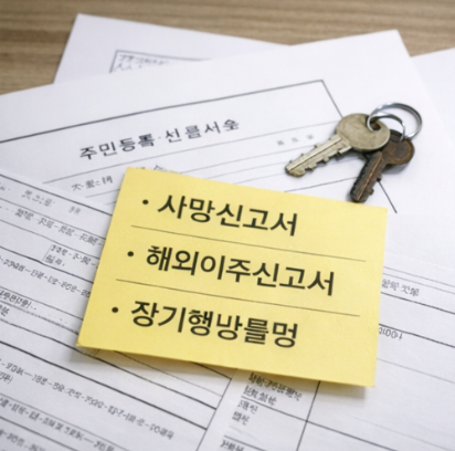 주민등록말소 이유