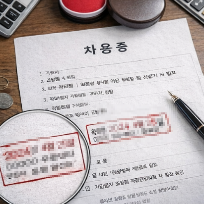 차용증 확정일자