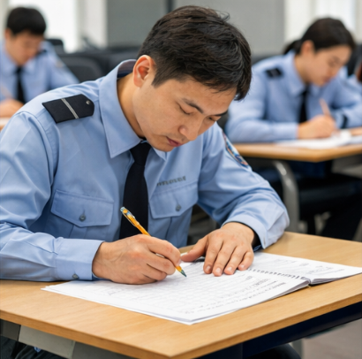 신임 경비교육 시험