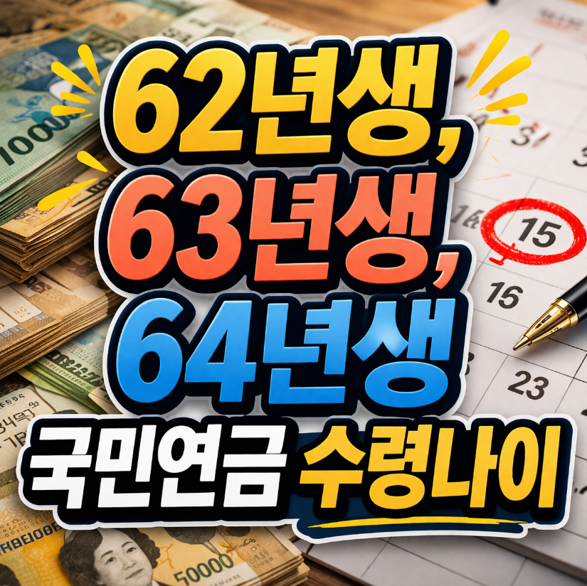 64년생 국민연금 수령나이 썸네일