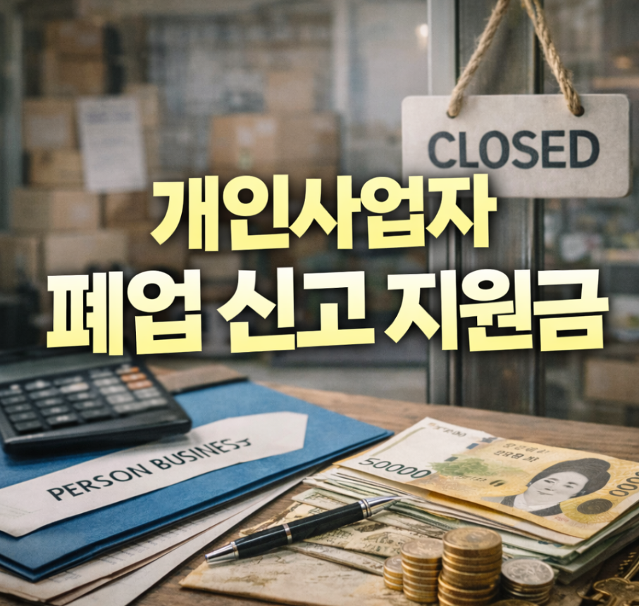 개인사업자 폐업 신고 지원금 썸네일