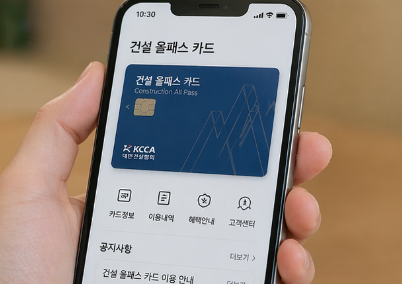 건설 올패스 카드 모바일