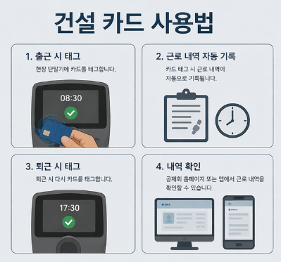 건설 카드 사용법