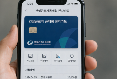 건설근로자 공제회 전자카드