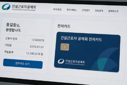 건설근로자 공제회 카드