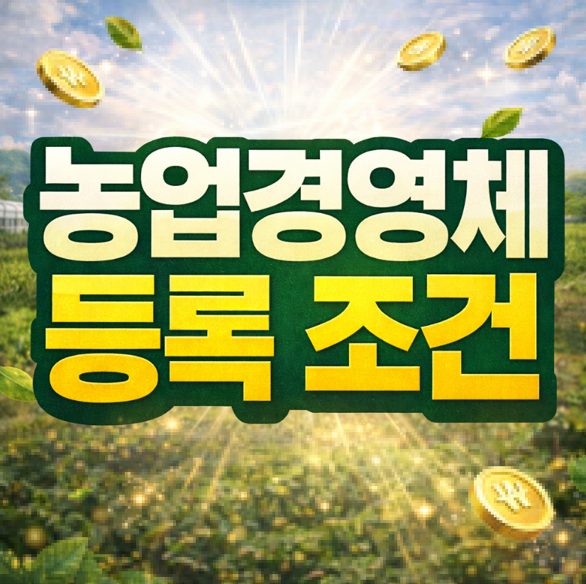 농업경영체 등록 조건 썸네일