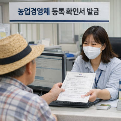 농업경영체 등록 확인서 발급 받는곳