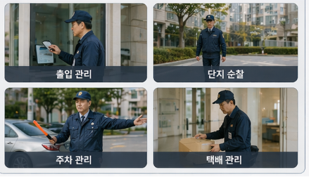 아파트 경비원 업무