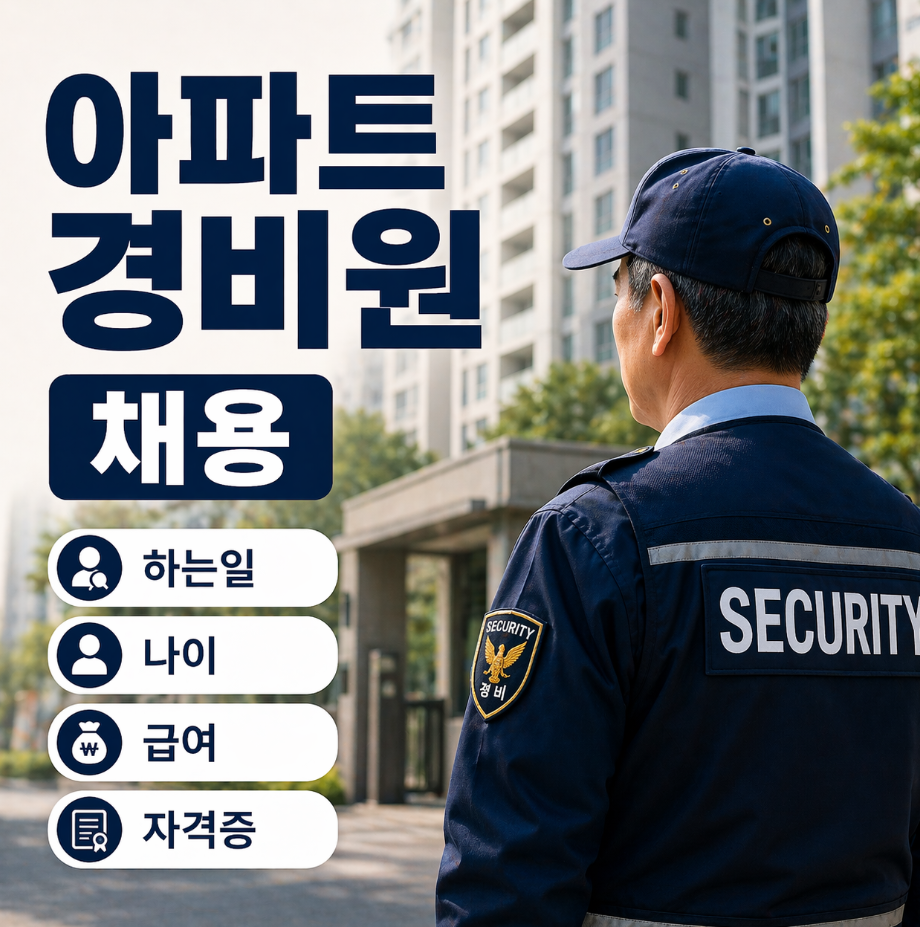 아파트 경비원 채용 썸네일