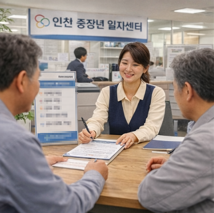 인천 중장년 내일센터 신청 대상
