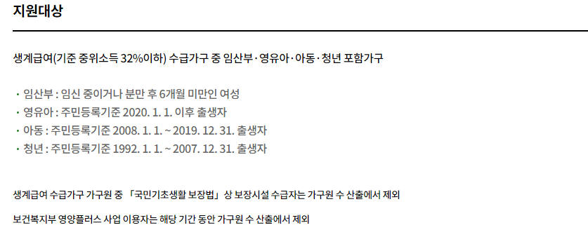 농식품바우처 신청 자격