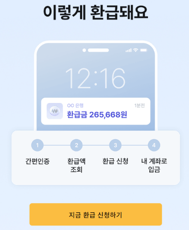삼쩜삼 병원비 환급금 신청