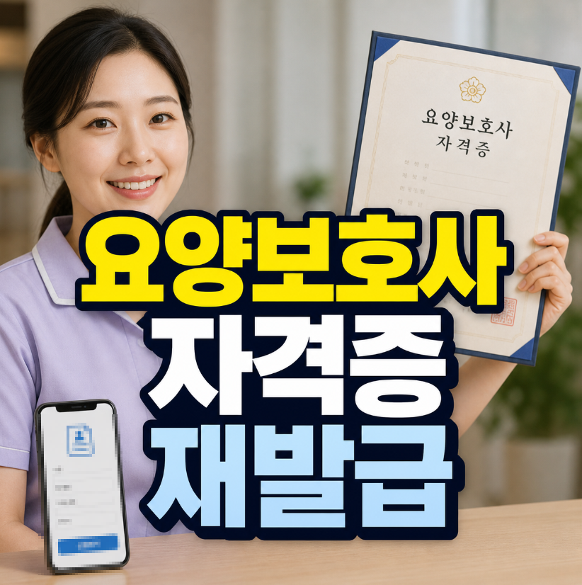 요양보호사 자격증 재발급 썸네일